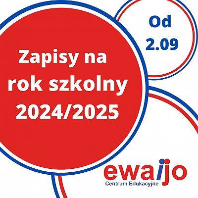 Zapisy na rok szkolny 2024/2025